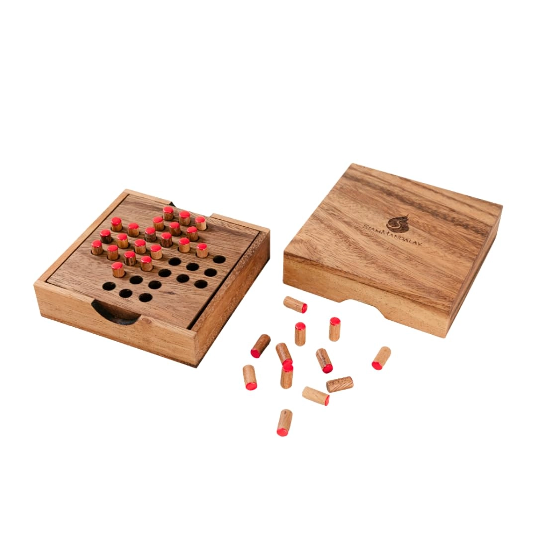 SiamMandalay Solitaire Wooden Puzzle (WG-1137) - 12 pcs