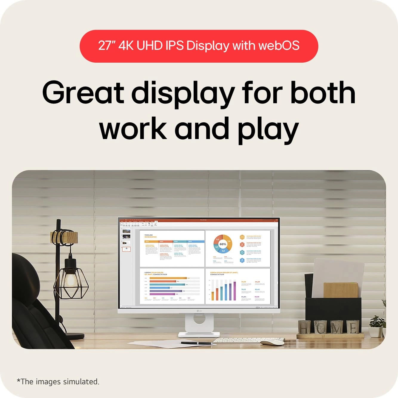 SMART Monitor - 27U731SA-W.AEK 27 inch 4K UHD