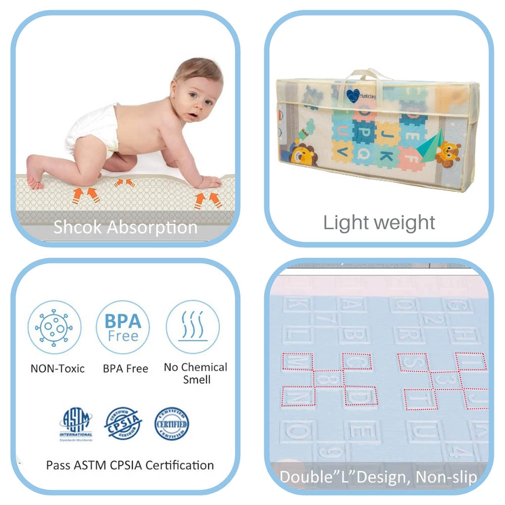 Baby Reversible & Foldable Playmat - Suitable for 0 months & above