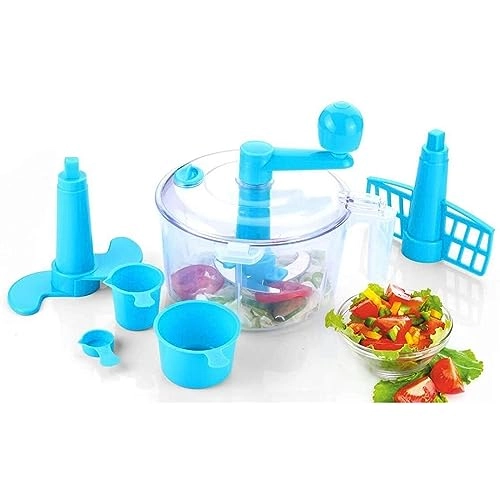 Food Processor - 3-in-1 BPA Free Blue