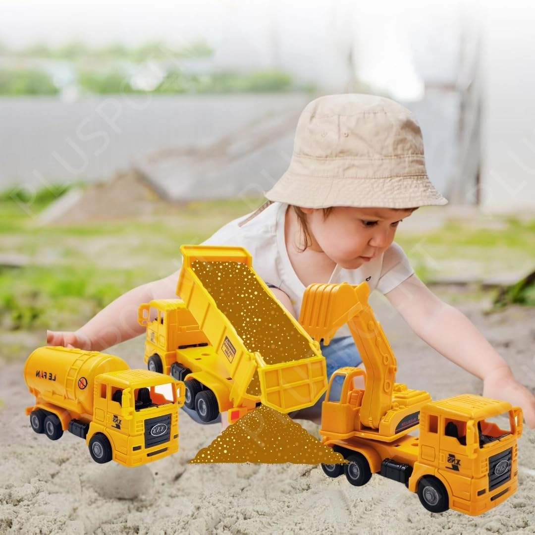 Excavator + Dumper + Tanker - 3 pcs