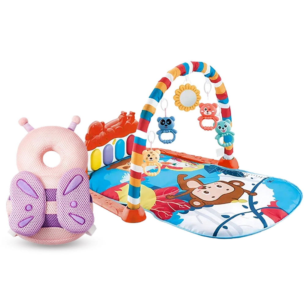 Baby Activity Playmat & Head Support Pillow Set - Suitable for 0 to 12 months
