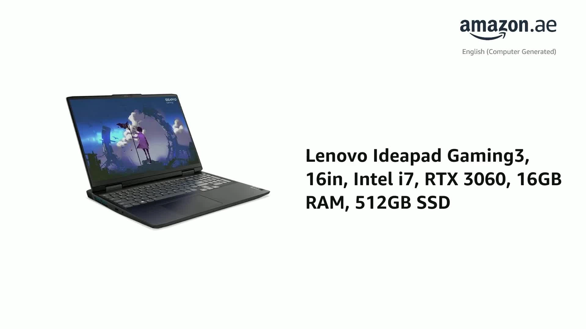 IdeaPad Gaming 3 16IAH7 - 16'' Core i7-12650H 16GB DDR4 512GB SSD