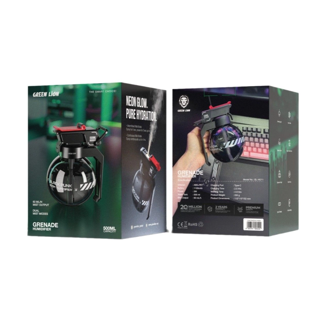 Grenade Humidifier - 500mL