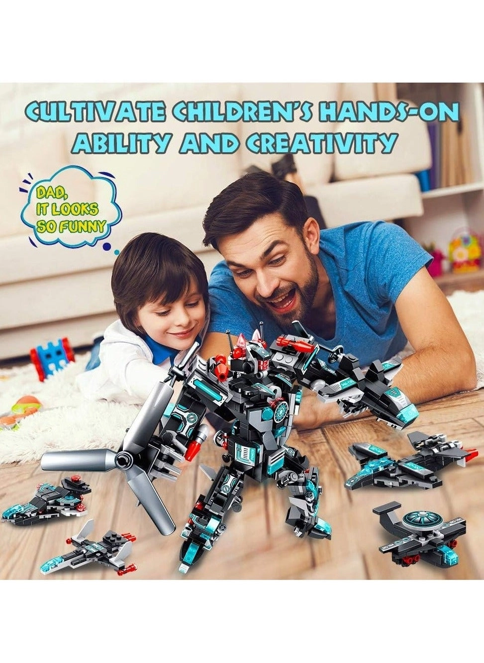 STEM Robot Building Toys - 577 pcs