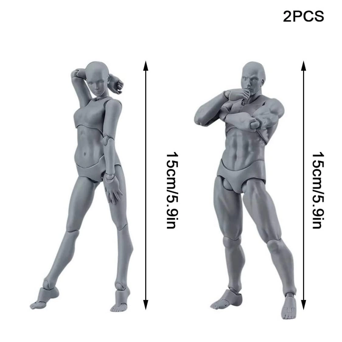 Drawing Figures Model - 2 Action Figures