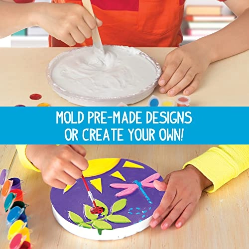Mix & Mold Your Own & Make 4 DIY Personalized Stepping Stones - Multicolor 4