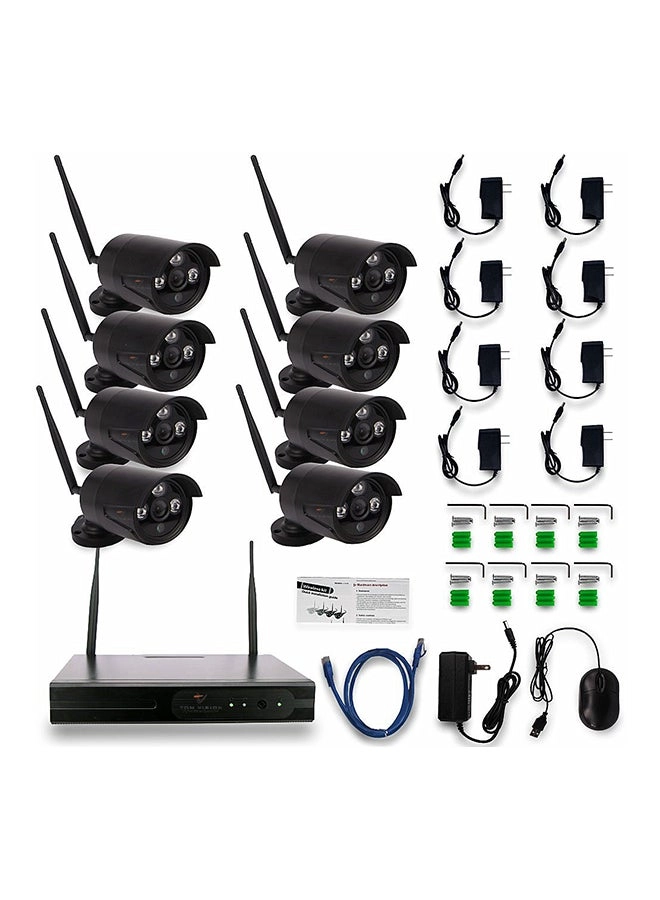 8CH-Wifi-NVR + Bullet Camera - 8 8 channels 2 MP