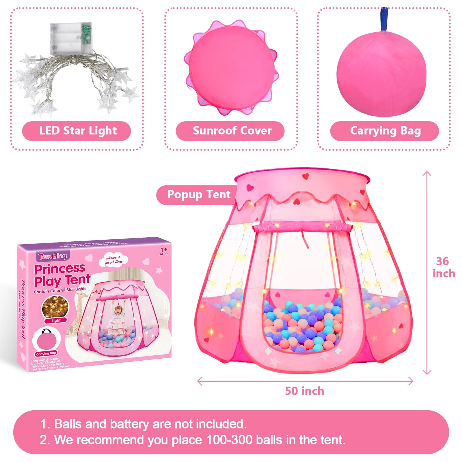 Pop Up Princess Tent