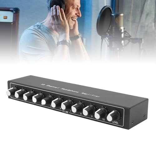 10 Channel Headphone Amplifier - Portable Built in Equalizer