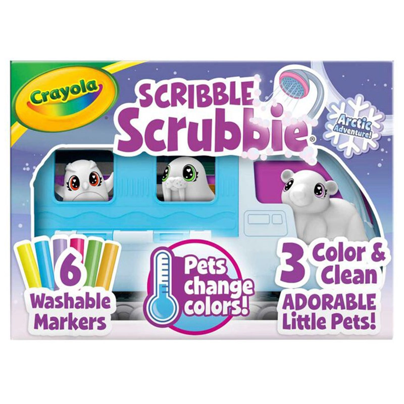 Scribble Scrubbie Snow Explorer - 6 markers