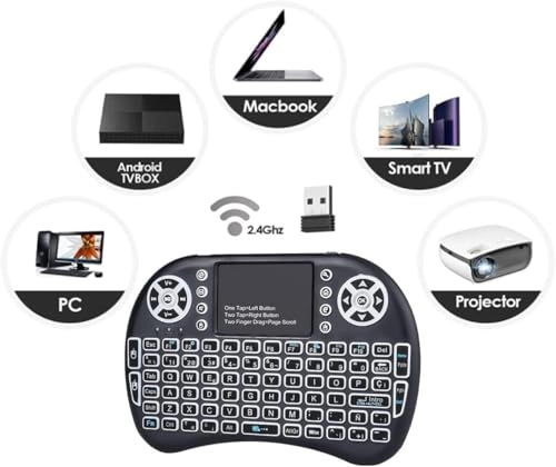 Wireless Mini Keyboard - Gaming Console PC Television