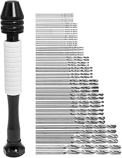 Saipe Pin Vise Hand Drill - HSS 48Pcs 0.5-3.0mm