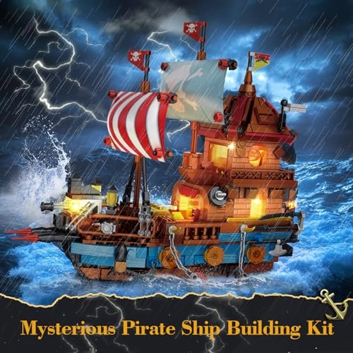 Pirate Ship - Building Set Lighting Compatible with Lego