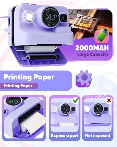 DC-C001 - 2.4 Inch Screen Instant Print Purple