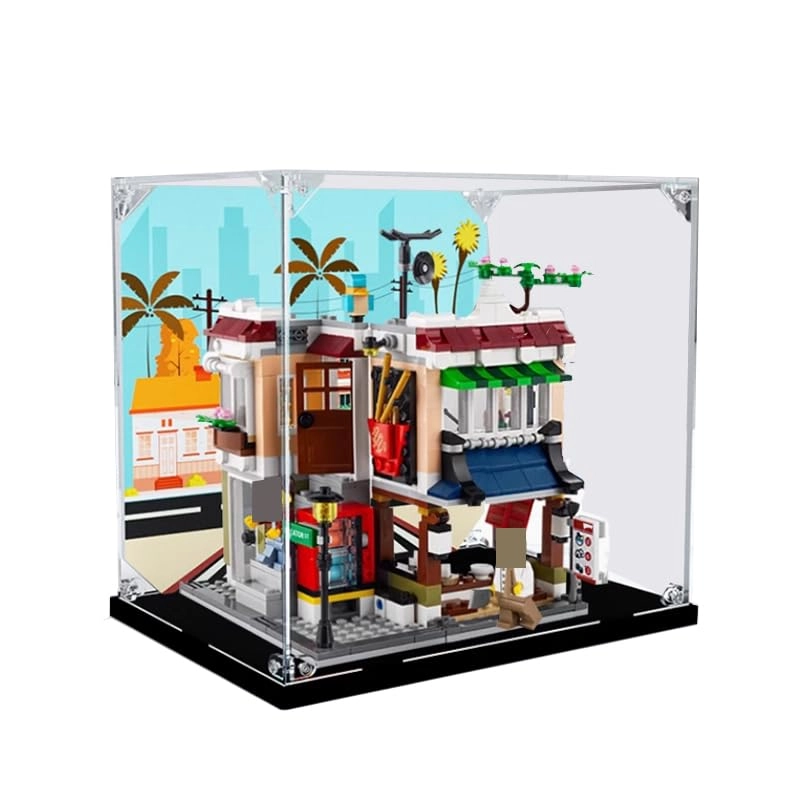 Display Case (31131) - 9.84x7.08x9.05in. Acrylic Wood Bottom 2mm