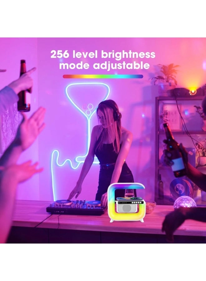 Smart Lamp Bluetooth Speaker - 15W Wireless Charging RGB
