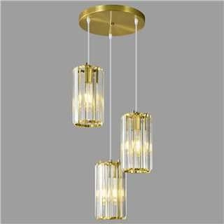 Chandelier - 3-Luces Chrome Crystal
