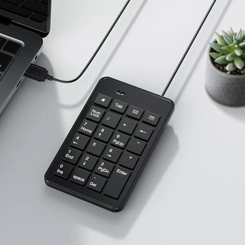 Wired USB-A Numeric Keypad - 23 Keys 5ft Cable