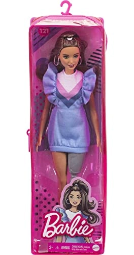 Fashionistas #121 - Prosthetic Leg Brown Hair Blue Sweater Dress Ages 3+