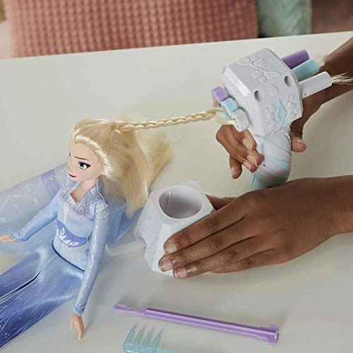 Elsa Fashion Doll - Extra-Long Blonde Hair Braiding Tool Ages 5+