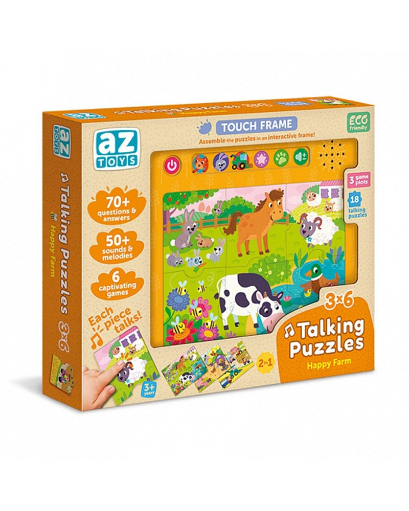 North Parade Publishing Talking Puzzle - Happy Farm - 3+