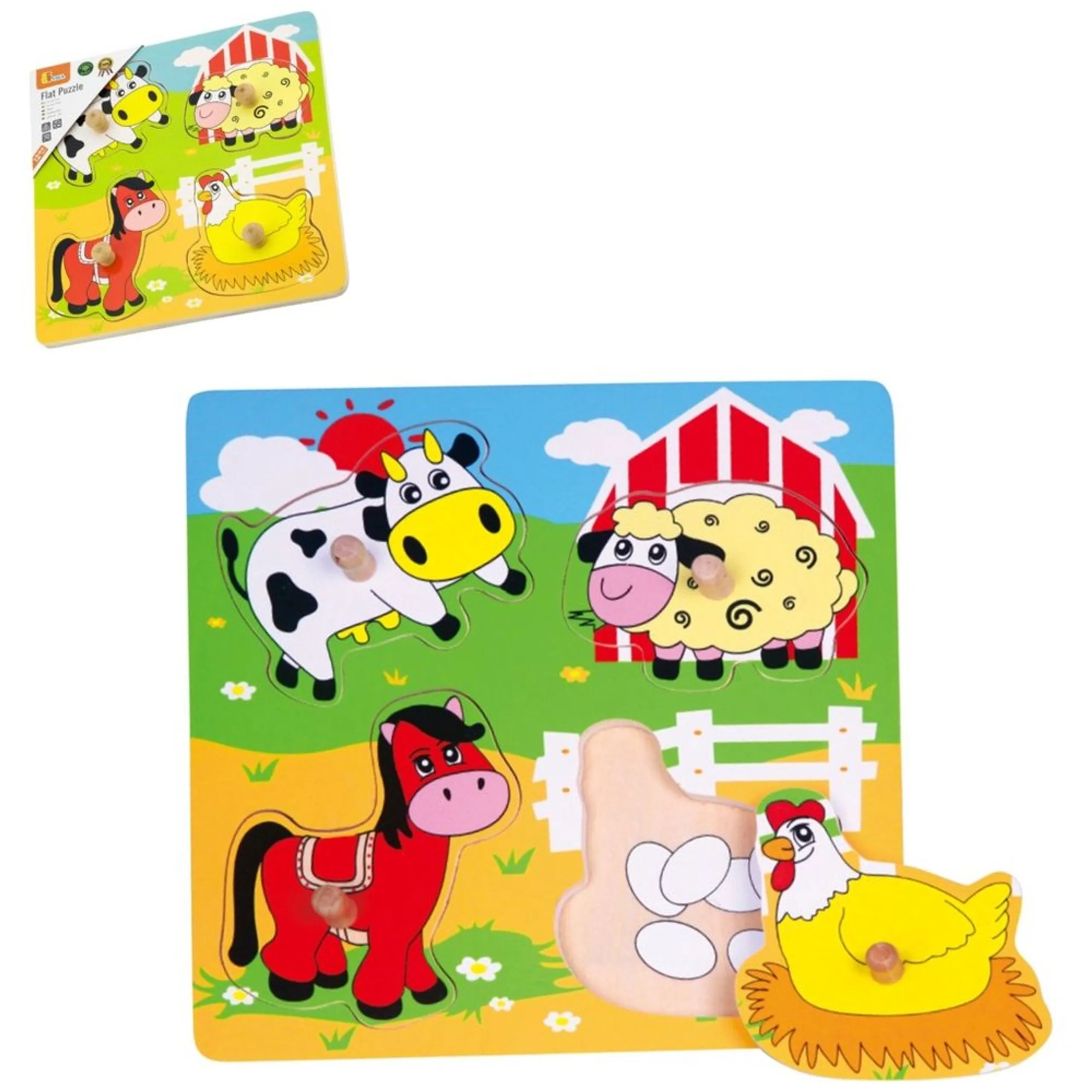 Matching Puzzle - Wild Animals - 3 + 36 pieces