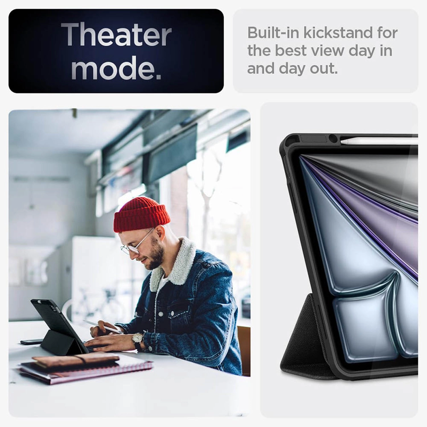 Stand Case with Magnetic Closure and Wake/Sleep for iPad Air 13-inch