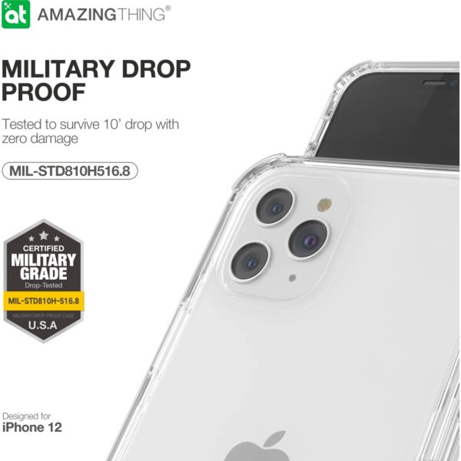 Novoboost Back Case for Apple iPhone 12 Pro Max - TPU Clear