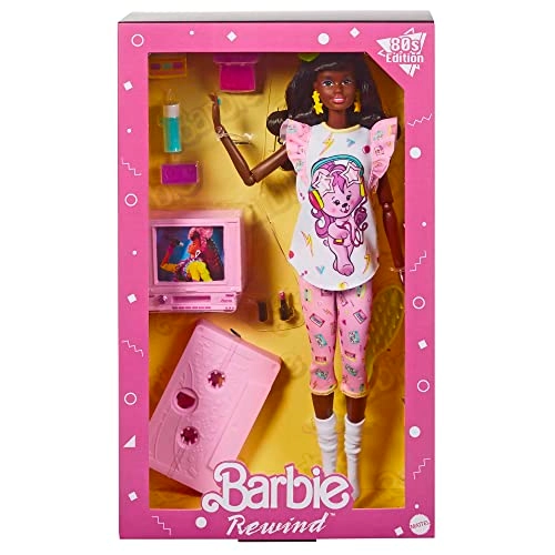 Barbie Rewind Series - Curly Black Hair Pajama Party Ages 6+