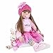 Reborn Baby Doll - 24inch Handmade Silicone Long Hair Sets