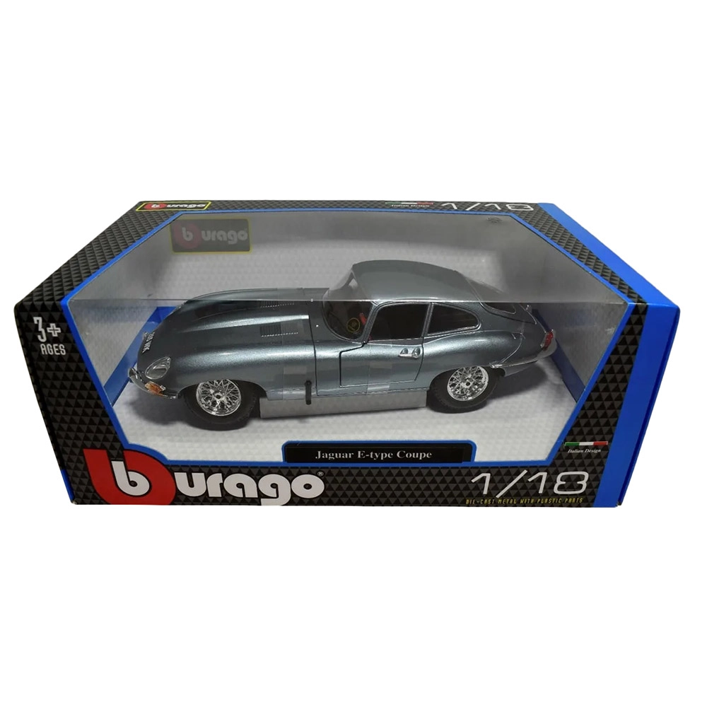 Bburago Jaguar E Coupe - 1:18 1961 Blue