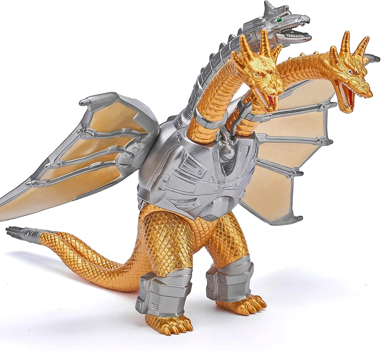 XYZprinting Mechanical Ghidorah 3-Headed - Legacy Monster God Monarch Dragon - Dinosaur (15 cm) (PVCSERIES)