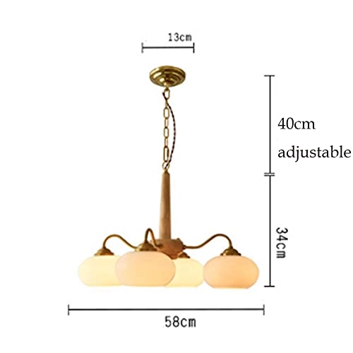 4 Lights Modern Pendant Light Fixture - 40cm adjustable