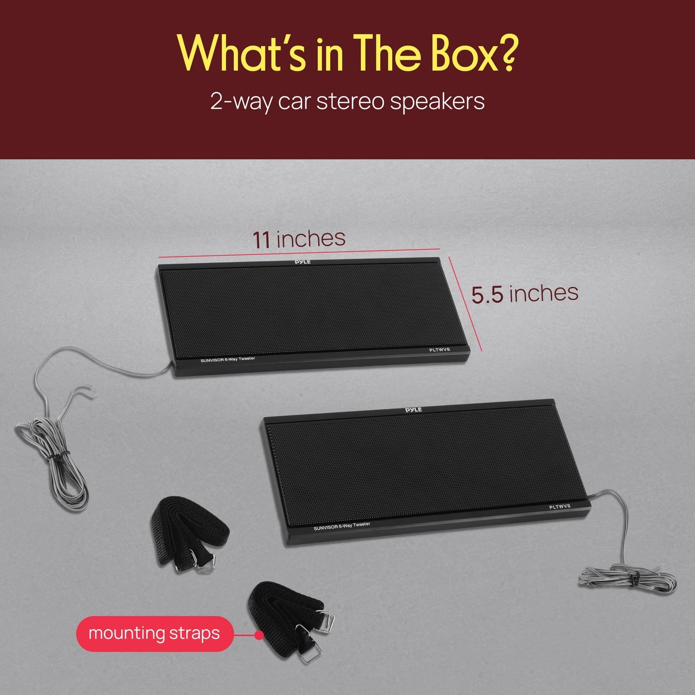 6 Way Car Stereo Speaker - 60mm
