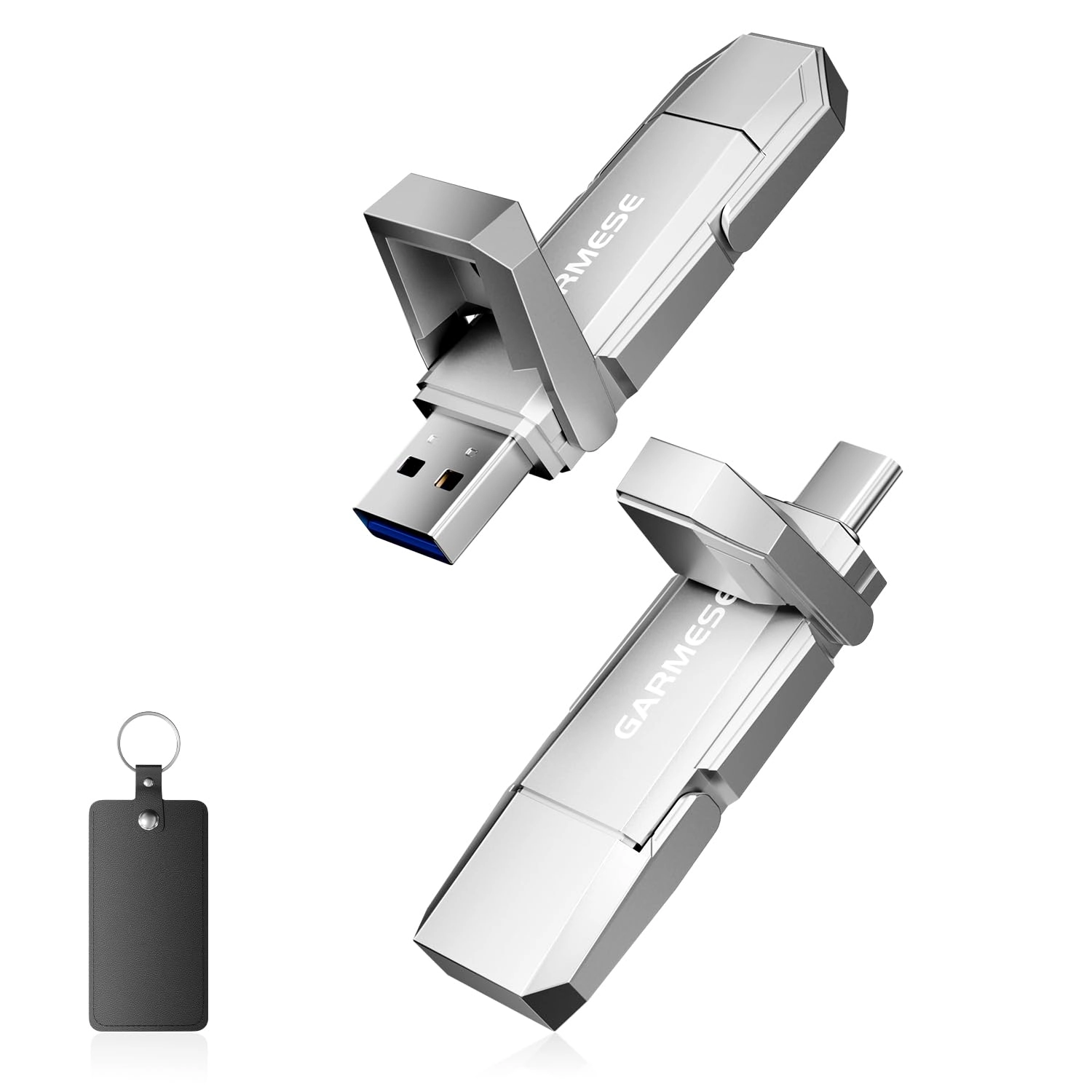 GARMESE USB C Flash Drive - USB 3.2 Gen 1 USB-A + Type-C 256 GB