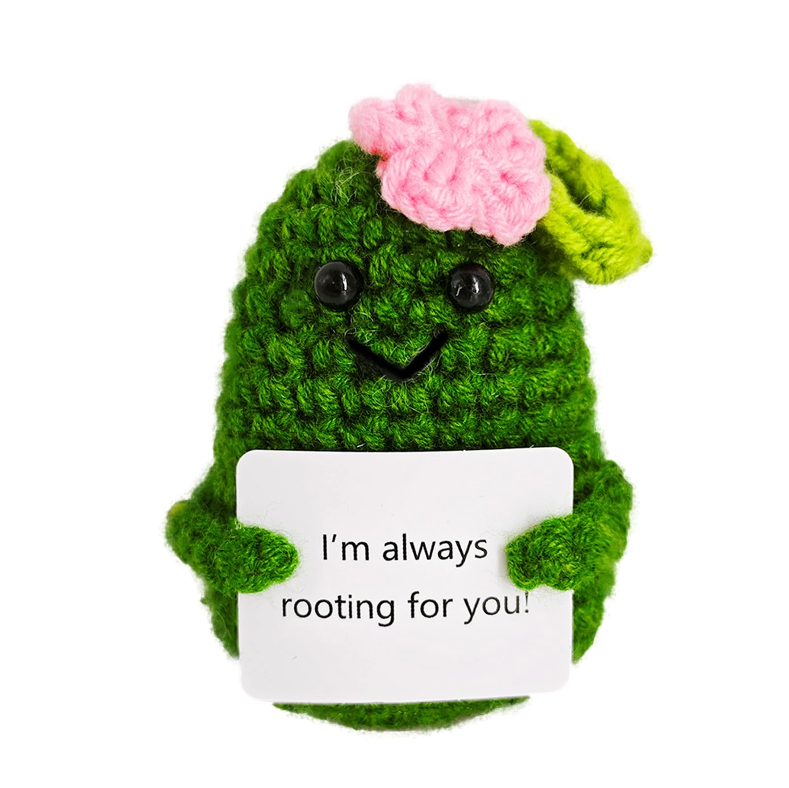 ZDYSQLR Crochet Emotional Support Melon - Handmade 10.2 x 6.5 x 6.5 centimeters