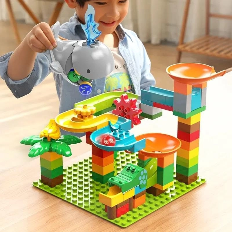 Marble Run Whale Slide - 84 pcs