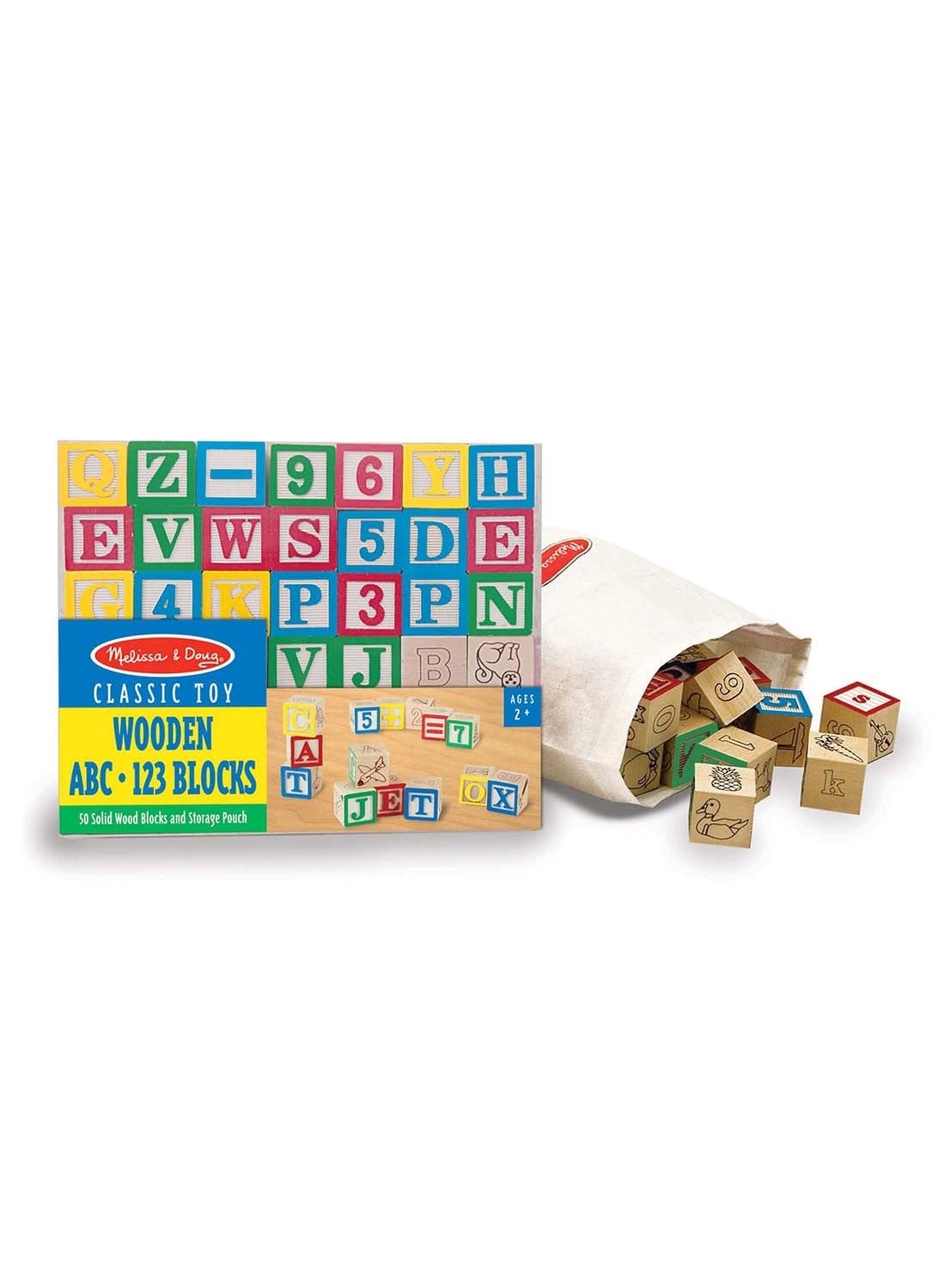Melissa & Doug ABC/123 Blocks - 2+ 50 pieces