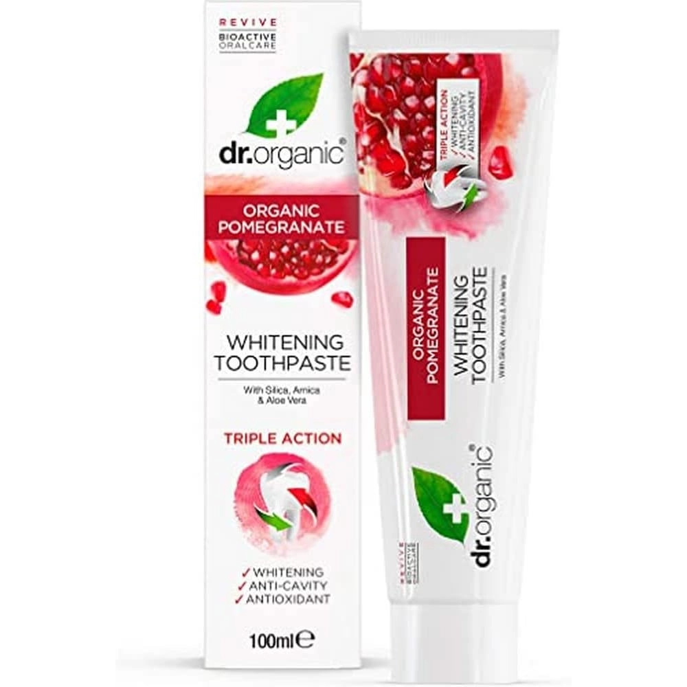 Dr Organic Triple Action Pomegranate Toothpaste 6 years and above 100ml