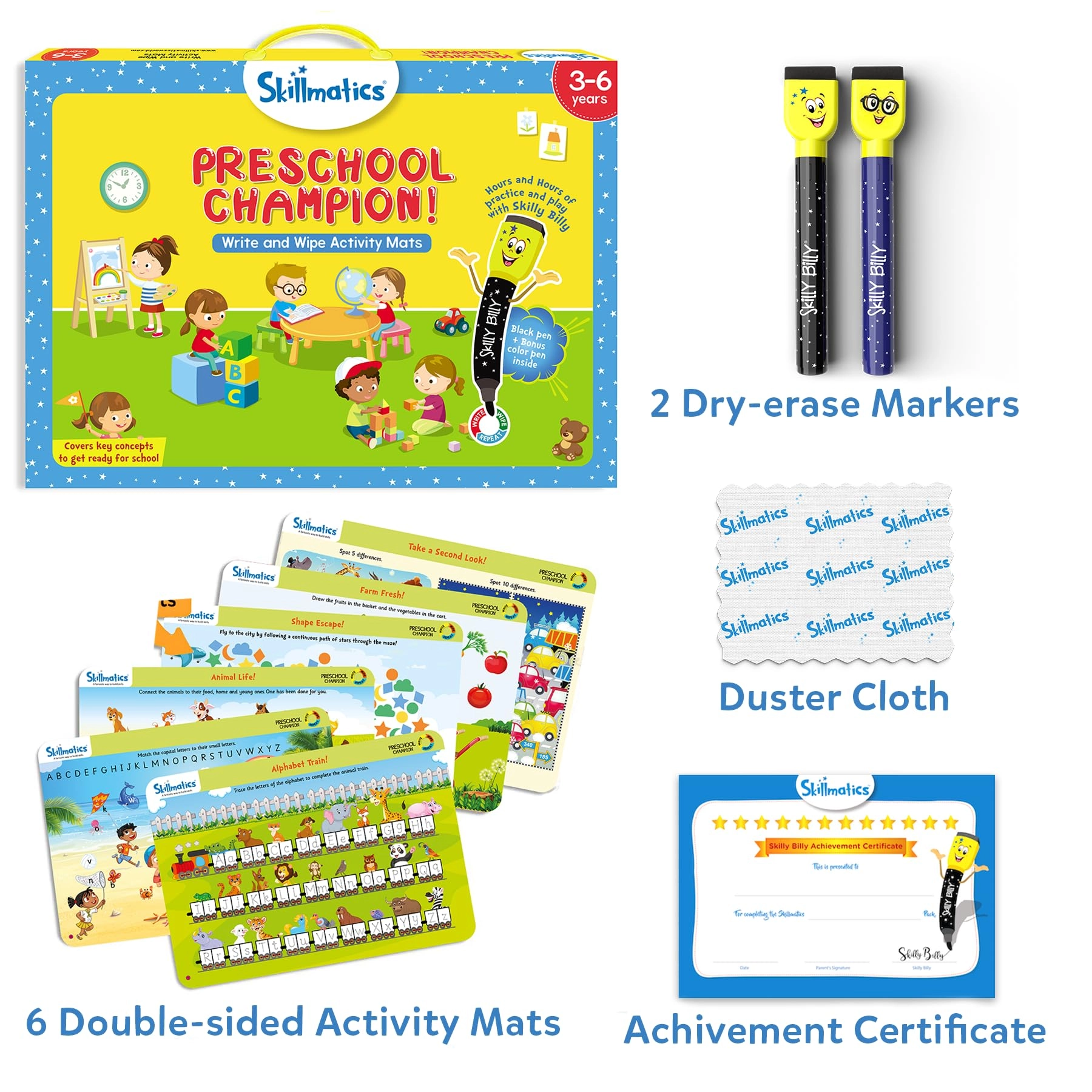 Preschool Champion - 3 to 6 1 Count pieces