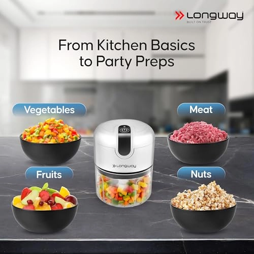 Slicer Rechargeable Mini Electric Chopper - 250ml USB Rechargeable