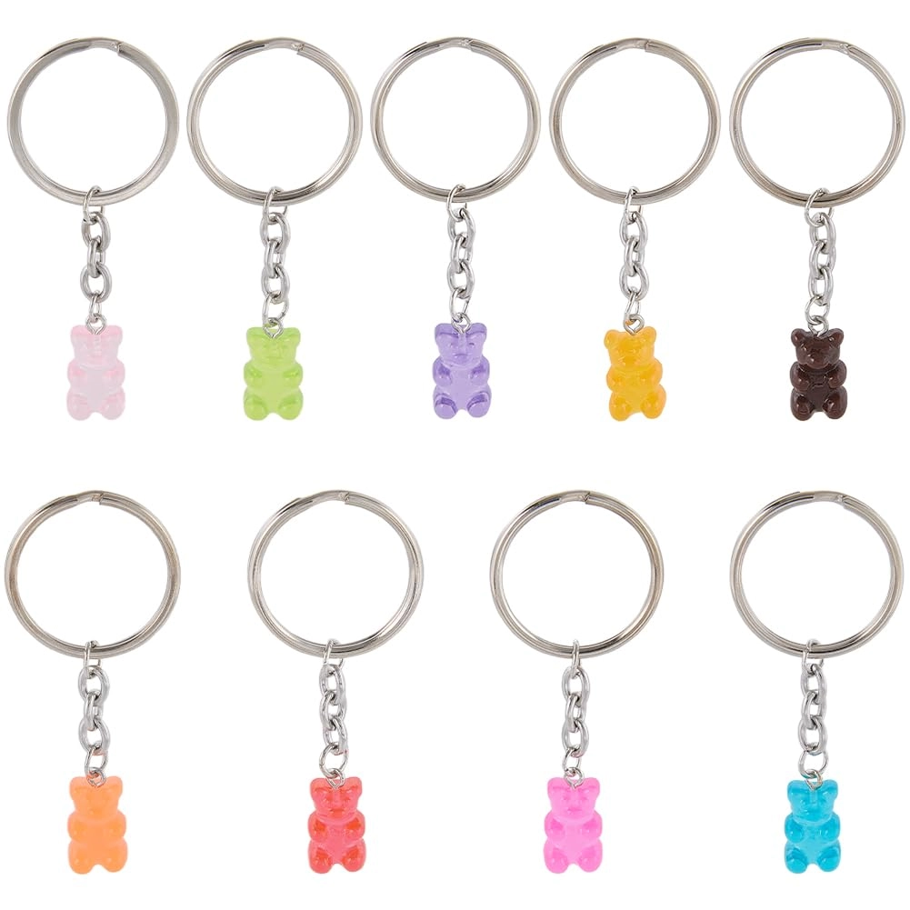 CRASPIRE Gummy Bear Keyring Keychains - Bridal Modern Retro Vintage Wedding