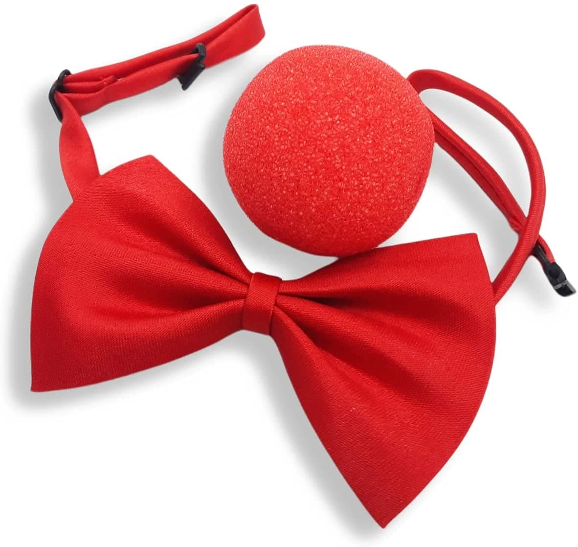 Party Time Trading LLC Clown Nose - Red + Clown Bow Tie