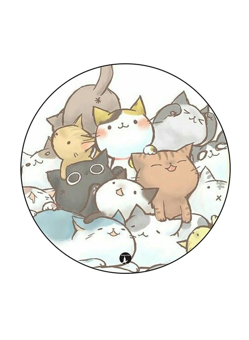 Cat Theme Printed Mouse Pad