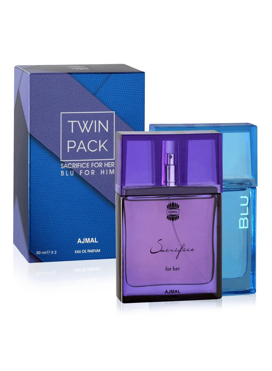 Ajmal Sacrifice Eau de Parfum - 50ml + Blu Eau de Parfum - 50ml