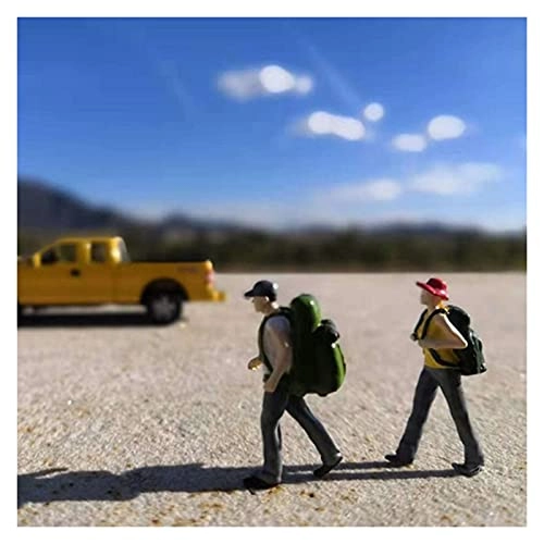 Backpacker Figures - 5 pieces 1:64 Scale