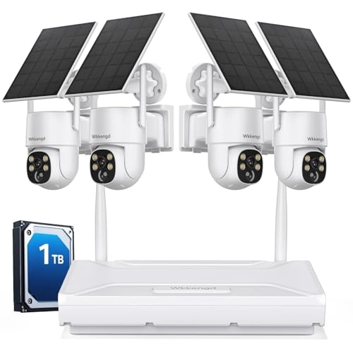Wireless Security Camera System - 4 Cameras 10 channels 2K