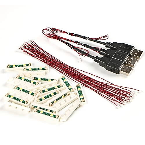 1X4 LED Lighting Kit - 20pcs USB Powered Warm White