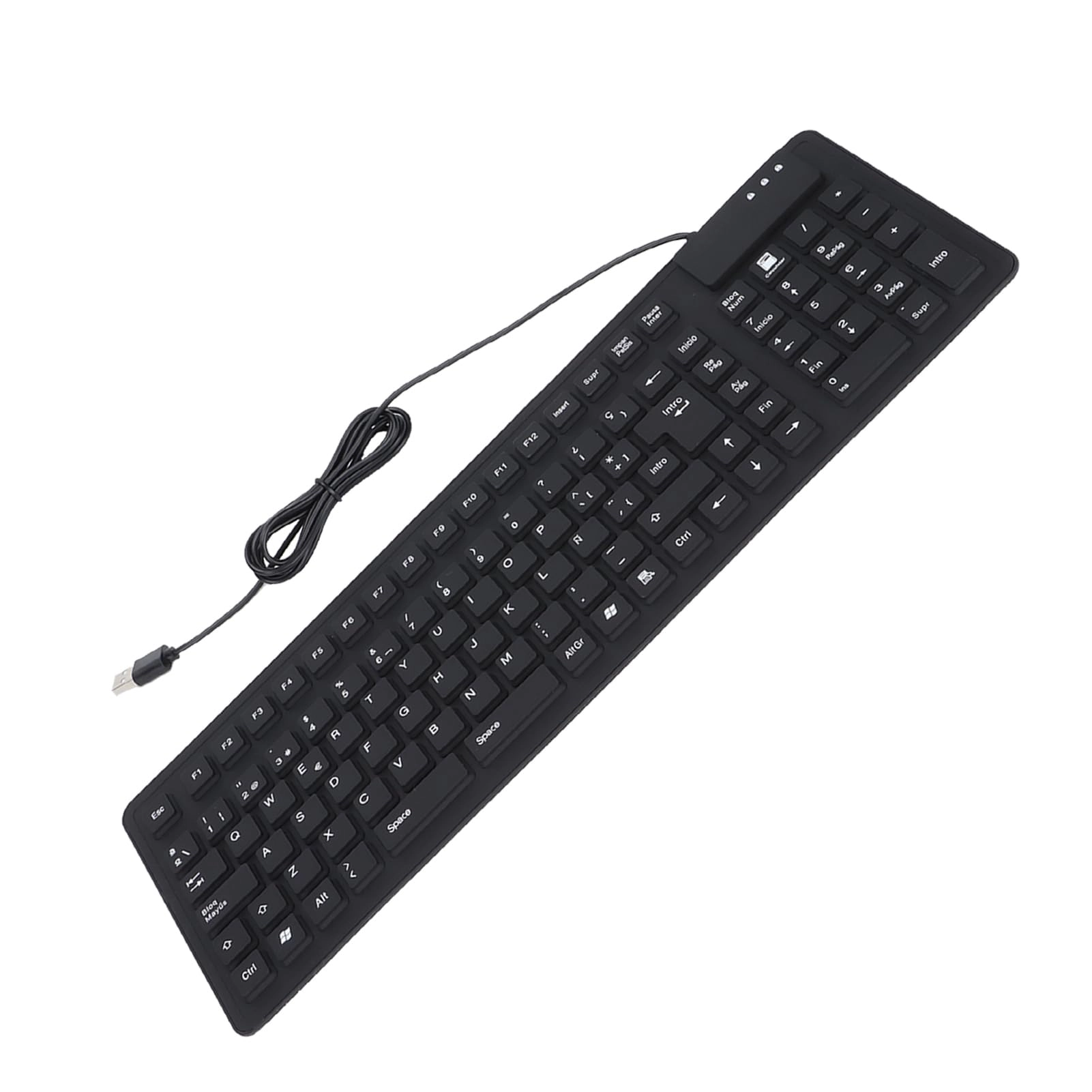109 Keys Foldable Silicone Keyboard - Wired